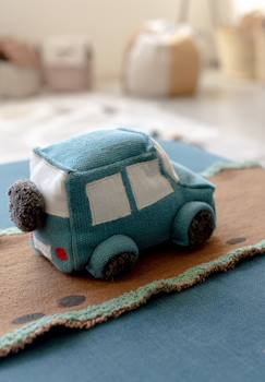 Jouet-Premier âge-Tapis d'éveil et portiques-Peluche en coton ride & roll