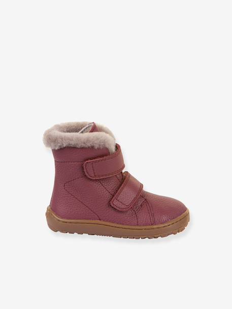 Bottes pieds nus enfants BAREFOOT FURRY Froddo bleu nuit+bordeaux 3 - vertbaudet enfant 