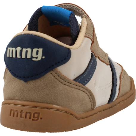 Sneakers garçon synthétique fermeture adhésive barefoot Cream_blue 3 - vertbaudet enfant 