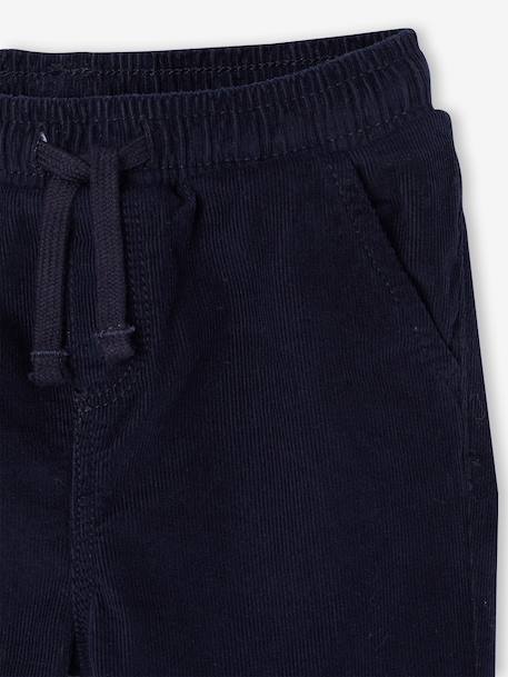 Pantalon velours bébé garçon kaki+marine 7 - vertbaudet enfant 
