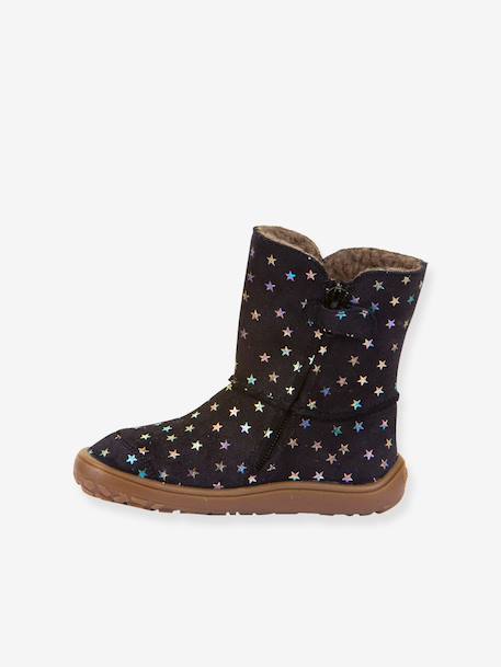 Bottes pieds nus pour filles BAREFOOT TEX SUEDE Froddo bleu nuit 3 - vertbaudet enfant 