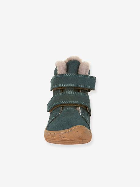 Boots fille MINNI SUEDE Froddo bleu pétrole+fuchsia+vieux rose 6 - vertbaudet enfant 