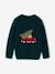 Pull noël manches longues garçon vert foncé 3 - vertbaudet enfant 