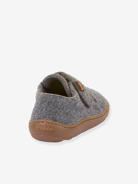 Chaussons barefoot enfants BAREFOOT WOOLY Froddo beige+bleu jean+bleu nuit+fuchsia+gris chiné+rose chiné+rouge+vert 26 - vertbaudet enfant 