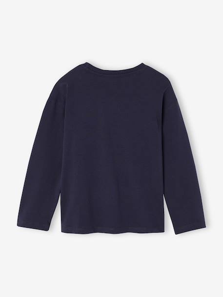 T-shirt manches longues garçon marine 5 - vertbaudet enfant 