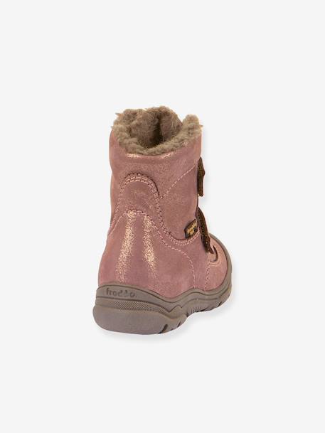 Boots garçon LINZ WOOL TEX HIGH Froddo bleu+bleu nuit+blush 15 - vertbaudet enfant 