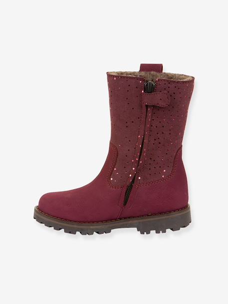 Bottes fille MAXINE TEX Froddo blush+bordeaux 10 - vertbaudet enfant 