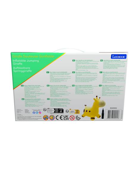 Girafe sauteuse gonflable jaune Jaune 4 - vertbaudet enfant 