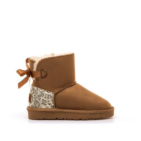 Bottines filles fourrée Camel 1 - vertbaudet enfant 