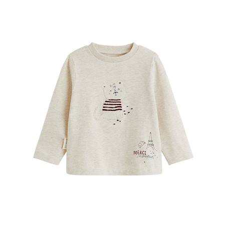 Lot de 2 t-shirts bébé manches longues pistache Gris 4 - vertbaudet enfant 