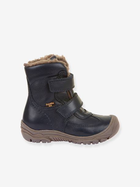 Boots garçon LINZ WOOL TEX HIGH Froddo bleu+bleu nuit+blush 8 - vertbaudet enfant 