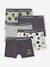 Lot de 5 boxers Minecraft garçon anthracite 1 - vertbaudet enfant 