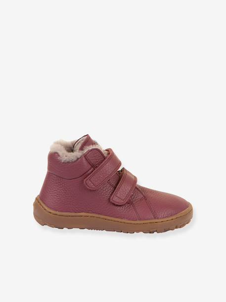 Bottes pieds nus enfants BAREFOOT WINTER FURRY Froddo bleu nuit+bordeaux 8 - vertbaudet enfant 