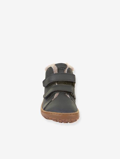 Bottes pieds nus enfants BAREFOOT WINTER FURRY Froddo bleu nuit+bordeaux 6 - vertbaudet enfant 