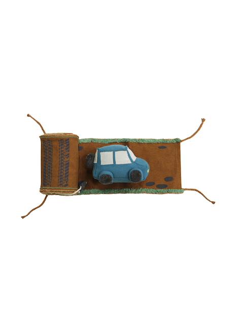 Peluche en coton ride & roll Bleu pétrole, toffee, naturel, rouge 6 - vertbaudet enfant 