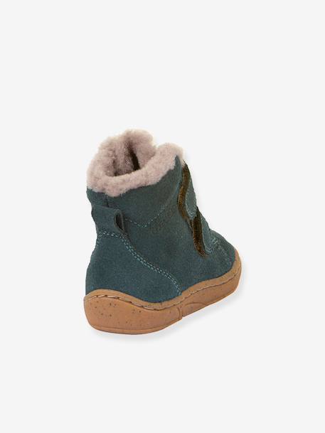 Boots fille MINNI SUEDE Froddo bleu pétrole+fuchsia+vieux rose 3 - vertbaudet enfant 