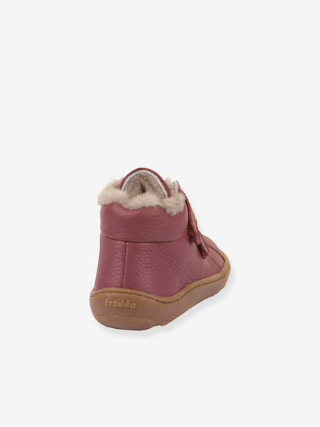 Bottes pieds nus enfants BAREFOOT WINTER FURRY Froddo bleu nuit+bordeaux 9 - vertbaudet enfant 