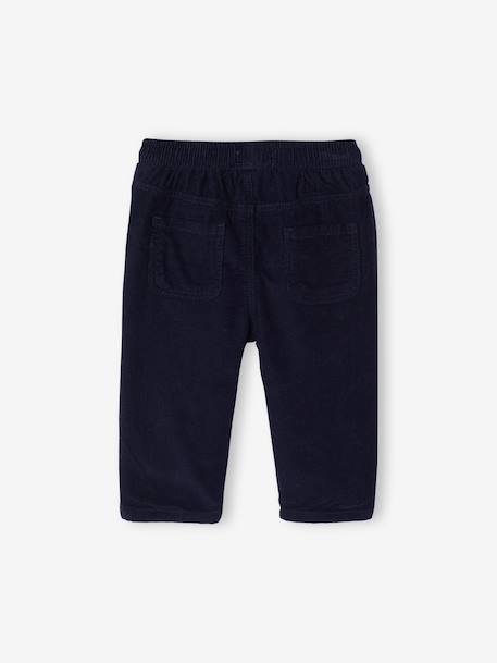 Pantalon velours bébé garçon kaki+marine 6 - vertbaudet enfant 