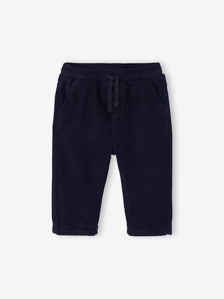 Pantalon velours bébé garçon kaki+marine 5 - vertbaudet enfant 