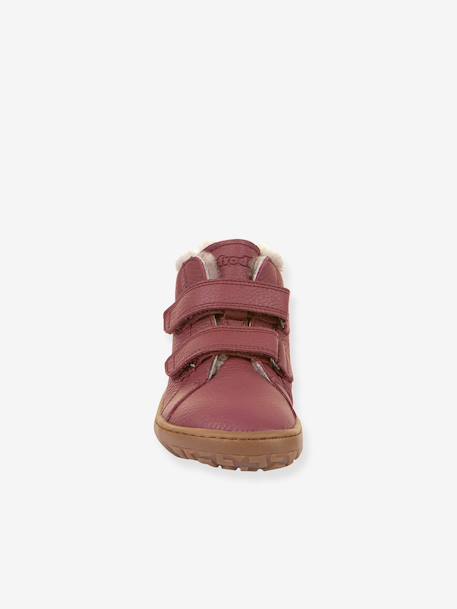 Bottes pieds nus enfants BAREFOOT WINTER FURRY Froddo bleu nuit+bordeaux 12 - vertbaudet enfant 