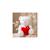Peluche ours cœur 35 cm Rouge 2 - vertbaudet enfant 