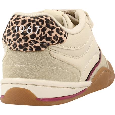 Sneakers filles synthétique fermeture adhésive Beige 3 - vertbaudet enfant 