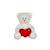 Peluche ours cœur 35 cm Rouge 1 - vertbaudet enfant 
