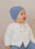 Bonnet en laine bébé Bleu clair+Écru+Rose perle 1 - vertbaudet enfant 