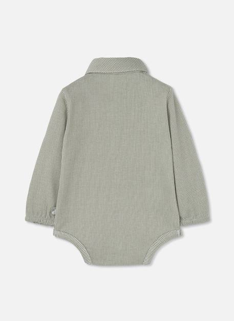 Ensemble bébé maille avec broderie hérisson Vert 4 - vertbaudet enfant 