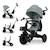 Tricycle AVEO 2 PLUS Évolutif 6 Configurations avec Siège 360° CLICK&TWIST, Position Allongée et Pliage Rapide Beige+Gris+Rose+Vert 19 - vertbaudet enfant 