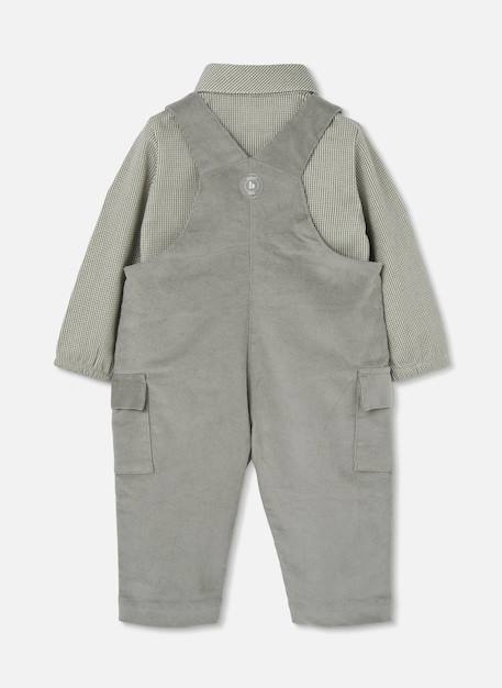 Ensemble bébé maille avec broderie hérisson Vert 3 - vertbaudet enfant 