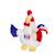 Peluche coq bleu, blanc, rouge fff Football - 25 cm Blanc 2 - vertbaudet enfant 