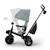 Tricycle AVEO 2 PLUS Évolutif 6 Configurations avec Siège 360° CLICK&TWIST, Position Allongée et Pliage Rapide Beige+Gris+Rose+Vert 22 - vertbaudet enfant 