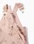 Salopette en sergé à jambe large avec motif floral Rose clair 3 - vertbaudet enfant 