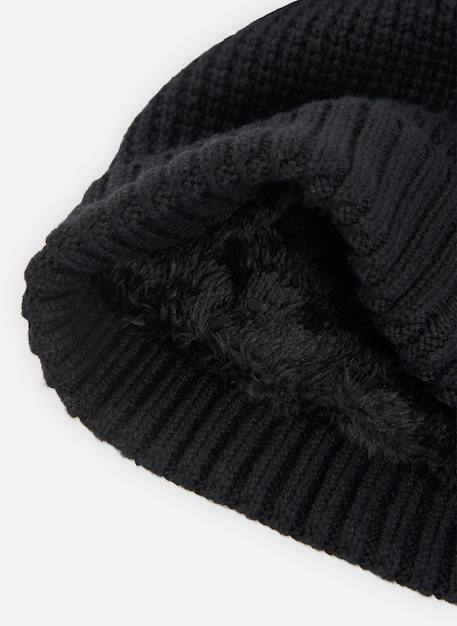 Bonnet avec pompons Noir 3 - vertbaudet enfant 