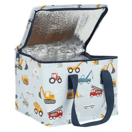 Sac à goûter isotherme Bleu+Gris+Jaune+Noir+Vert menthe 9 - vertbaudet enfant 