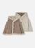 Veste bébé en maille réversible à capuche Marron 2 - vertbaudet enfant 