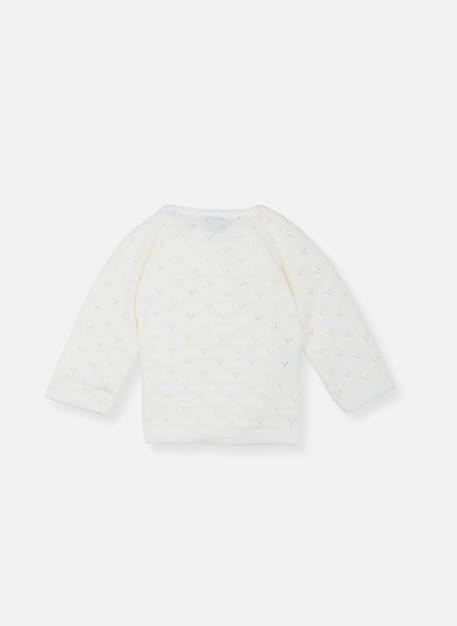 Brassière maille ajourée bébé Écru+Rose misty+Vert mercury 4 - vertbaudet enfant 