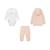 Pack jogg + body+ t bébé en coton Rose clair 2 - vertbaudet enfant 
