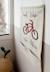 Poche murale suspendue cool kids ride bikes Naturel, gris foncé, rouge foncé 1 - vertbaudet enfant 