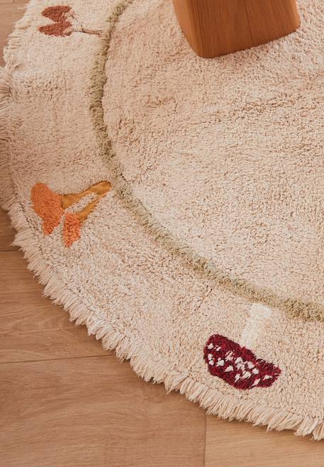 Tapis enfant lavable en coton chanterelle Accessoires : vert, rouge, bleu, miel 5 - vertbaudet enfant 