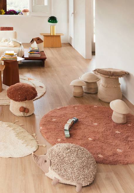 Panier enfant en coton giant mushroom Naturel, marron clair 4 - vertbaudet enfant 