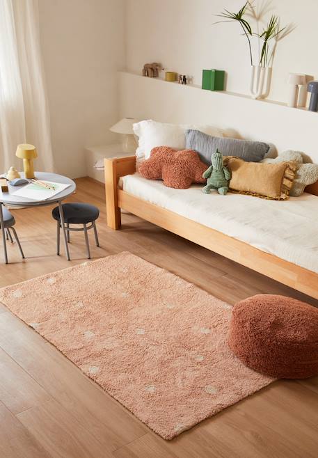 Pouf enfant en coton chill Châtaigne+Miel 1 - vertbaudet enfant 