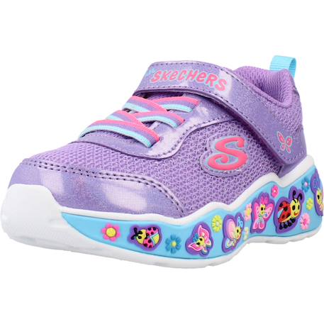 Basket à lacets extensibles fille play scene fun squad – confort et style Violet 4 - vertbaudet enfant 