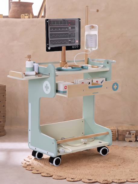 Chariot médical en bois FSC® bois 3 - vertbaudet enfant 