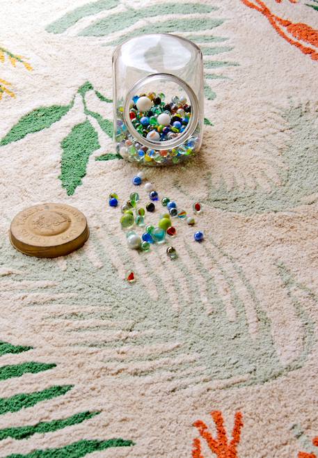 Tapis enfant lavable en coton botanic plants Bleu sauge, bleu vintage+Naturel, vert, moutarde, terracotta+Olive, rose, châtaigne, doré, naturel 18 - vertbaudet enfant 
