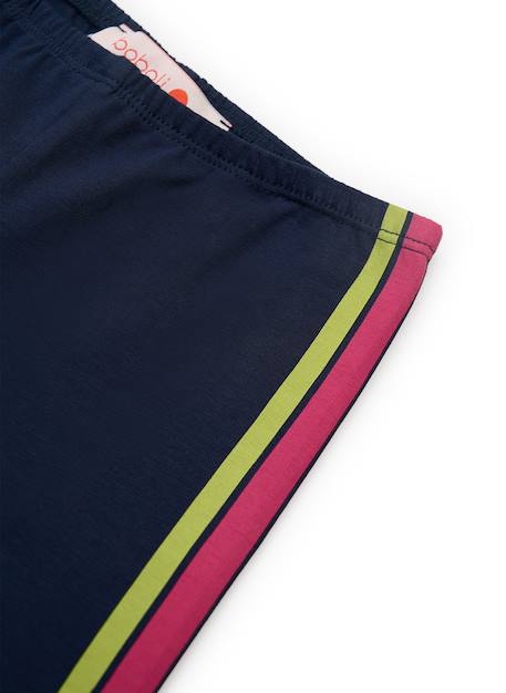 Legging fille avec bande latérale Bleu 4 - vertbaudet enfant 