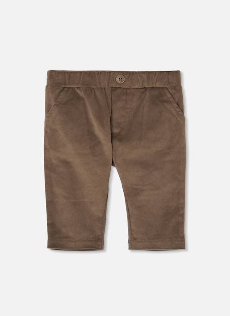 Ensemble bébé garçon chemise et pantalon imprimé chiens Marron 4 - vertbaudet enfant 