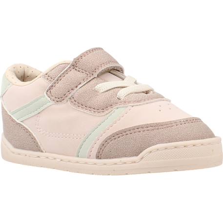 Sneakers filles synthétique fermeture adhésive barefoot Cream_blue+marron clair+White 11 - vertbaudet enfant 