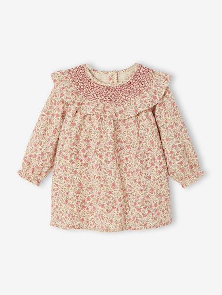 Robe bébé fille manches longues écru 2 - vertbaudet enfant 